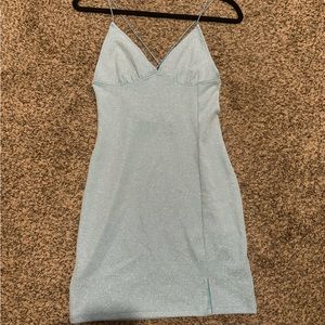 Blue Sparkly Bodycon Dress size S